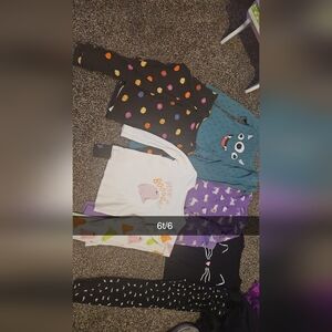 Old Navy Girls Pajama Lot - Black, Teal, White, Purple